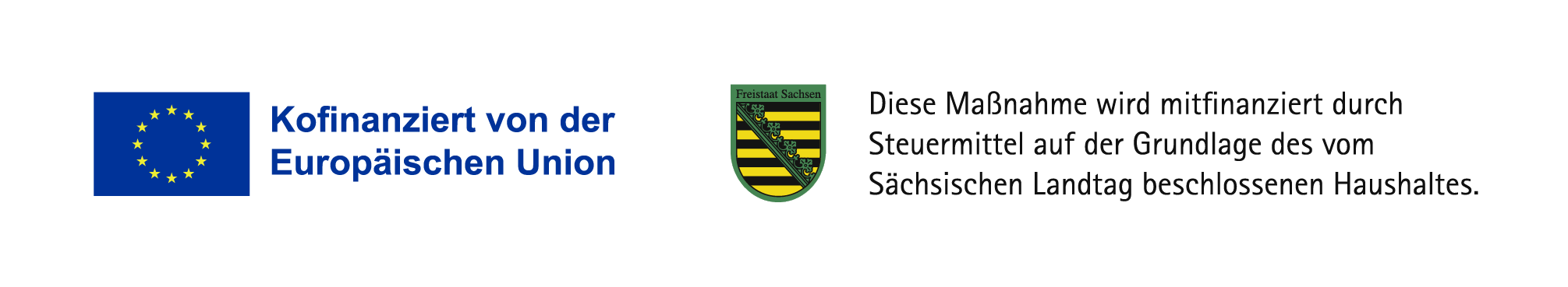 Kofinanziert von der Europäischen Union – Europäischer Fonds für regionale Entwicklung, Freistaat Sachsen